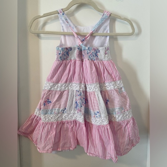 Tommy Bahama girls size 5 patchwork tiered cotton dress - Picture 5 of 7